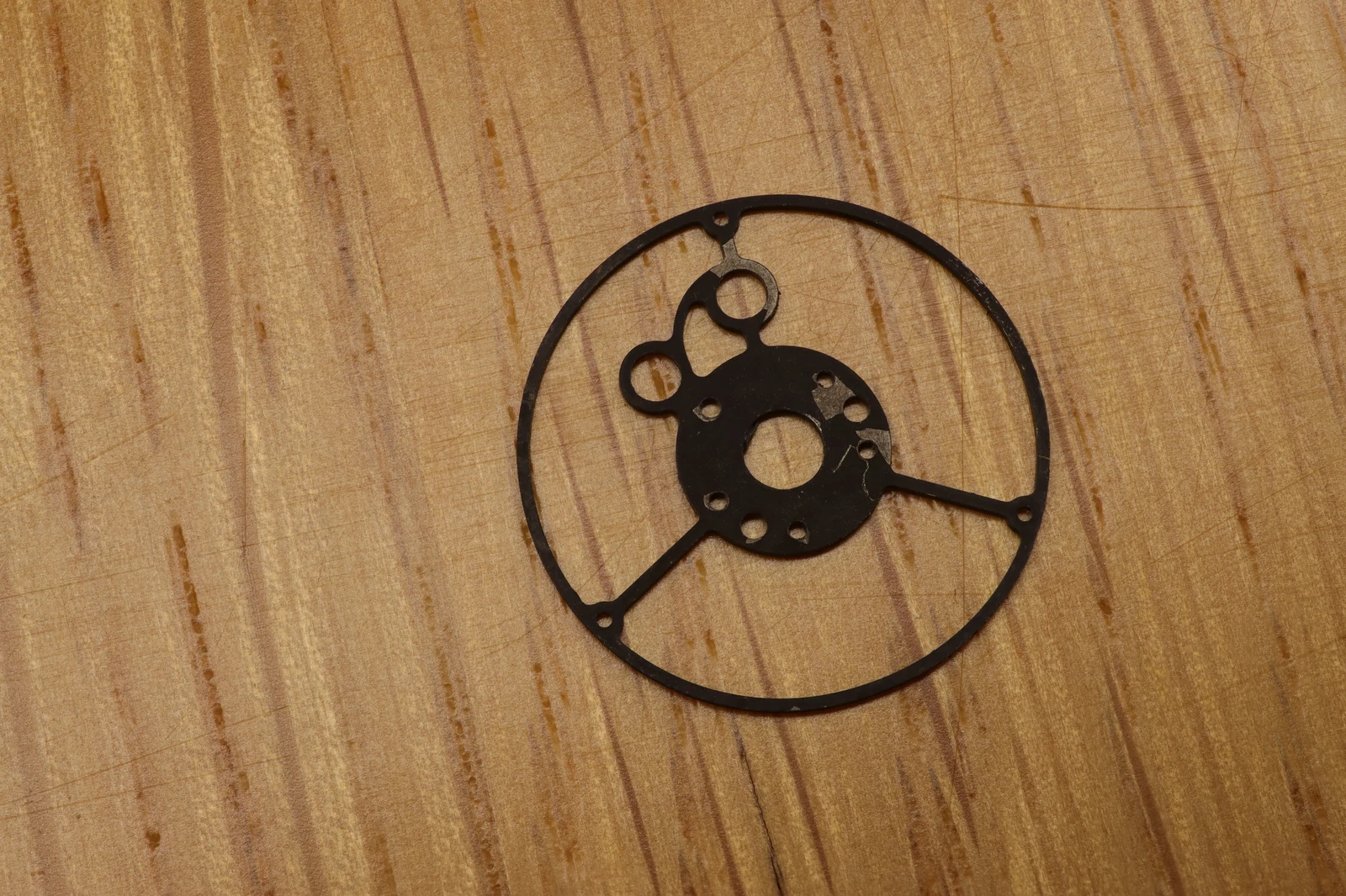 Tourbillon cage: underside immediately after hardening
